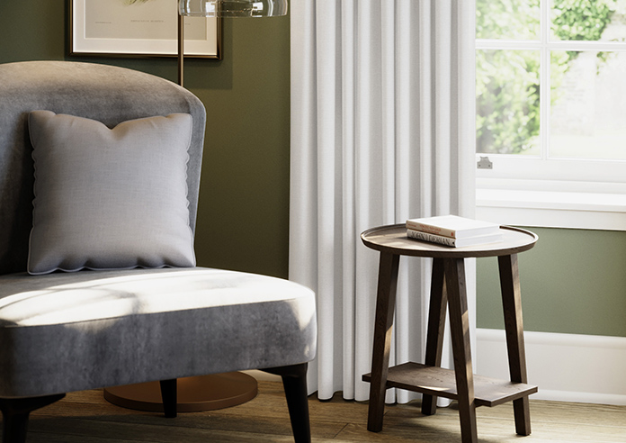 Hampshire (Blackout) Pencil Pleat, Platinum - Ready Made Curtains - Image 6